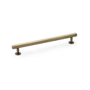 Alexander and Wilks Round T-Bar Cabinet Pull Handle - Antique Brass - 192mm - AW814-192-AB - Choice Handles