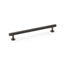 Alexander and Wilks Round T-Bar Cabinet Pull Handle - Dark Bronze - 192mm - AW814-192-DBZ - Choice Handles