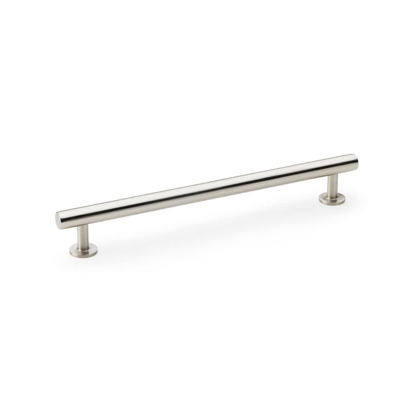 Alexander and Wilks Round T-Bar Cabinet Pull Handle - Satin Nickel - 192mm - AW814-192-SN - Choice Handles