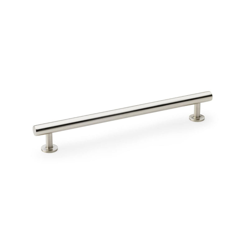Alexander and Wilks Round T-Bar Cabinet Pull Handle - Satin Nickel - 192mm - AW814-192-SN - Choice Handles