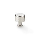 Alexander and Wilks Leila Hammered Cupboard Knob - Polished Nickel - 30mm - AW816-30-PN - Choice Handles