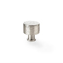 Alexander and Wilks Leila Hammered Cupboard Knob - Satin Nickel - 30mm - AW816-30-SN - Choice Handles