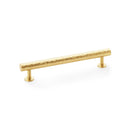 Alexander and Wilks Leila Hammered Cabinet Pull - Satin Brass - AW817-160-SB - Choice Handles