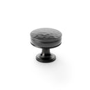 Alexander and Wilks - Lynd Hammered Cupboard Knob - Dark Bronze - 38mm - AW818-38-DBZ - Choice Handles