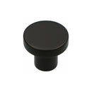 Alexander and Wilks Hanover Plain Cupboard Knob - Black - Knob 30mm - AW821-30-BL - Choice Handles
