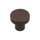 Alexander and Wilks Hanover Plain Cupboard Knob - Dark Bronze - Knob 30mm - AW821-30-DBZ - Choice Handles