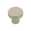 Alexander and Wilks Hanover Plain Cupboard Knob - Polished Nickel - Knob 30mm - AW821-30-PN - Choice Handles