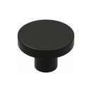 Alexander and Wilks Hanover Plain Cupboard Knob - Black - Knob 38mm - AW821-38-BL - Choice Handles
