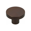 Alexander and Wilks Hanover Plain Cupboard Knob - Dark Bronze - Knob 38mm - AW821-38-DBZ - Choice Handles