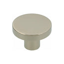 Alexander and Wilks Hanover Plain Cupboard Knob - Polished Nickel - Knob 38mm - AW821-38-PN - Choice Handles