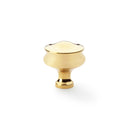 Alexander and Wilks - Harris Cupboard Knob - Unlacquered Brass - AW831-32-PBU - Choice Handles