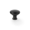 Alexander and Wilks  - Wade Round Cupboard Knob - Black - 32mm - AW836-32-BL - Choice Handles