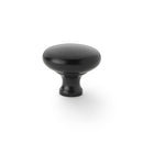 Alexander and Wilks  - Wade Round Cupboard Knob - Black - 38mm - AW836-38-BL - Choice Handles