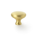 Alexander and Wilks  - Wade Round Cupboard Knob - Satin Brass - 38mm - AW836-38-SB - Choice Handles
