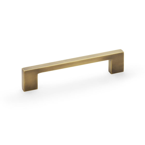 Alexander and Wilks - Marco Cupboard Pull Handle - Antique Brass - 128mm - AW837-128-AB - Choice Handles