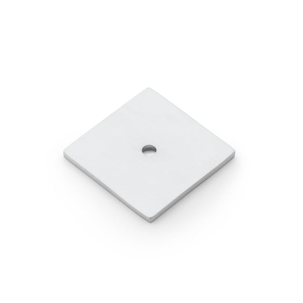 Alexander and Wilks Quantock Square Backplate - Satin Chrome - AW893-38-SC - Choice Handles