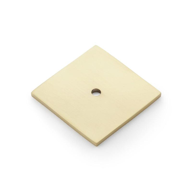 Alexander and Wilks - Bullion Square Backplate - Satin Brass PVD - AW894-45-SBPVD - Choice Handles