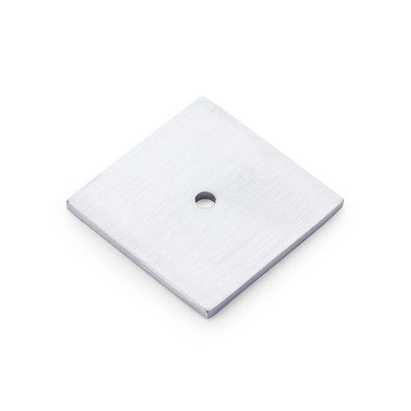 Alexander and Wilks - Bullion Square Backplate - Satin Chrome - AW894-45-SC - Choice Handles