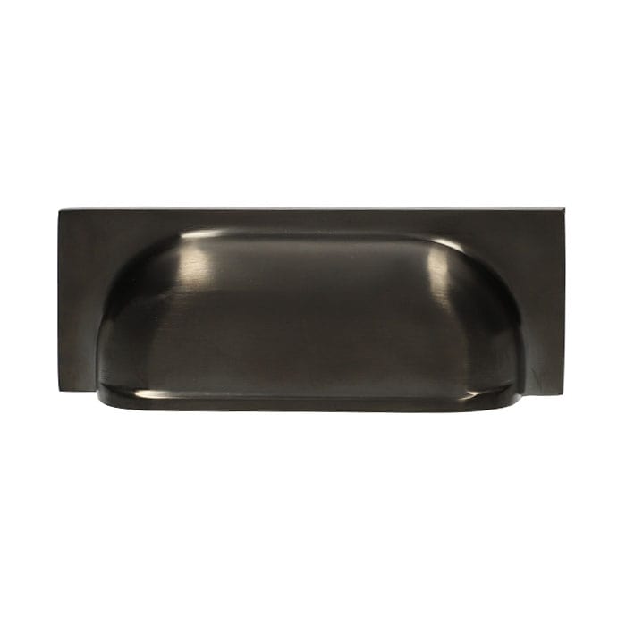 Alexander and Wilks - Quantock Cup Pull Handle - Black PVD - Centers 96mm - AW905BLPVD - Choice Handles