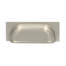 Alexander and Wilks - Quantock Cup Pull Handle - Satin Nickel - Centers 96mm - AW905SN - Choice Handles