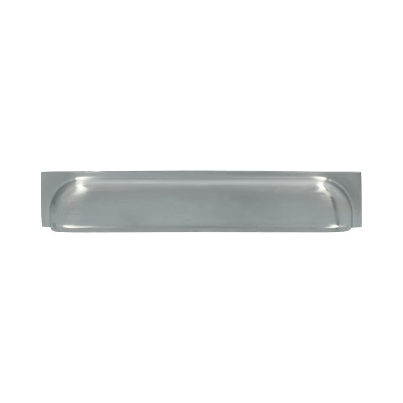 Alexander and Wilks - Quantock Cup Pull Handle - Satin Chrome - Centres 203mm - AW906SC - Choice Handles