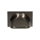 Alexander and Wilks - Quantock Cup Pull Handle - Black PVD - Centres 40mm - AW907BLPVD - Choice Handles