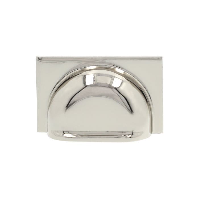 Alexander and Wilks - Quantock Cup Pull Handle - Polished Nickel - Centres 40mm - AW907PN - Choice Handles