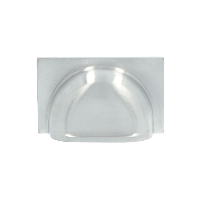 Alexander and Wilks - Quantock Cup Pull Handle - Satin Chrome - Centres 40mm - AW907SC - Choice Handles