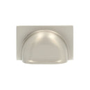 Alexander and Wilks - Quantock Cup Pull Handle - Satin Nickel - Centres 40mm - AW907SN - Choice Handles