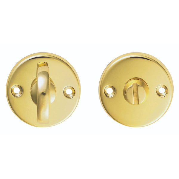 Carlisle Brass - Plain Turn and Release - Polished Brass - B12 - Choice Handles
