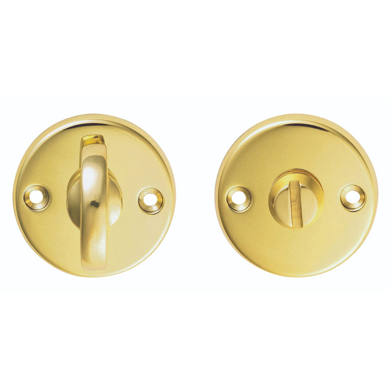 Carlisle Brass - Plain Turn and Release - Polished Brass - B12 - Choice Handles
