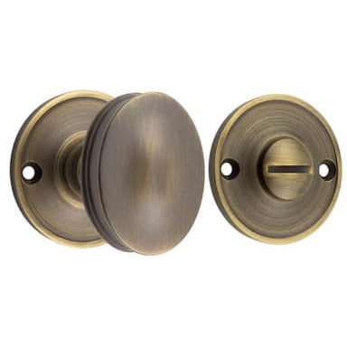 Frelan - Burlington Berkely & Bloomsbury 40mm Bathroom Turn & Release - Antique Brass - BUR120AB - Choice Handles