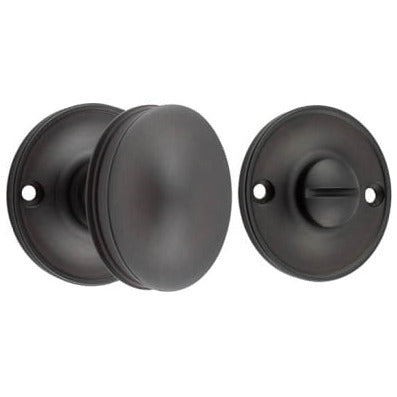 Frelan - Burlington Berkely & Bloomsbury 40mm Bathroom Turn & Release - Dark Bronze - BUR120DB - Choice Handles