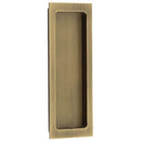 Burlington - Rectangular Flush Pull Handle - Antique Brass - BUR225AB - Choice Handles