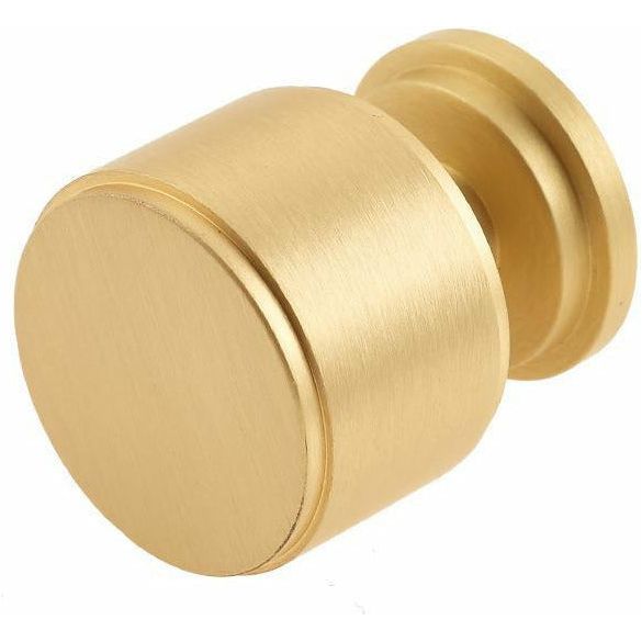 Burlington - Belgrave Cupboard Knob - Satin Brass - BUR501SB - - Choice Handles