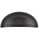 Burlington - 95x40mm Cup Drawer Pull - Dark Bronze - BUR423DB - Choice Handles