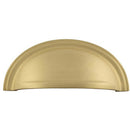 Burlington - 95x40mm Cup Drawer Pull - Polished Brass - BUR423PB - Choice Handles