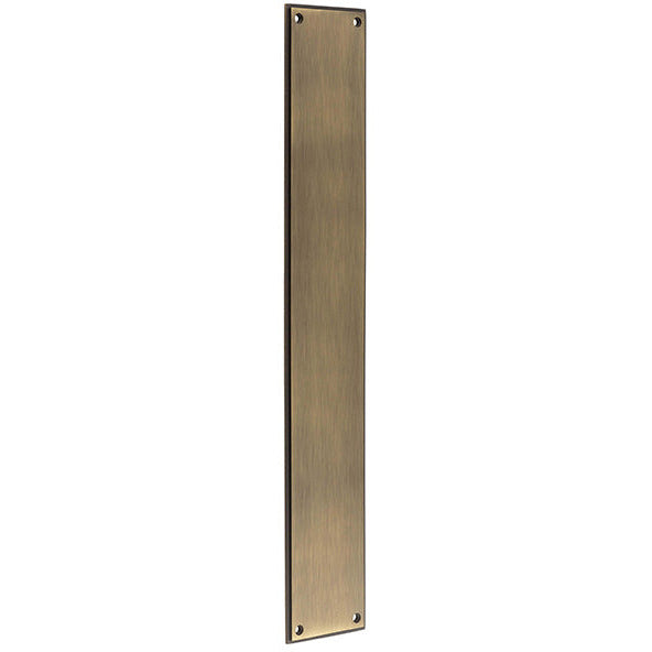 Frelan - Burlington Raised Fingerplate 450mm x 75mm - Antique Brass - BUR778AB - Choice Handles