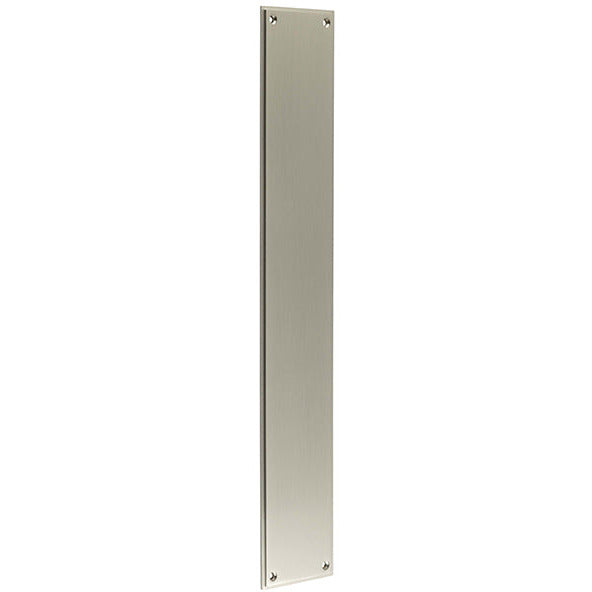 Frelan - Burlington Raised Fingerplate 450mm x 75mm - Satin Nickel - BUR778SN - Choice Handles