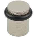 Frelan - Burlington Knurled Floor Mounted Doorstop - Satin Nickel - BUR964SN - Choice Handles