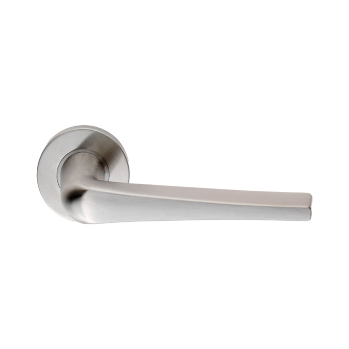 Eurospec - Plaza Lever on Sprung Rose - Satin Stainless Steel - CSL1160SSS - Choice Handles