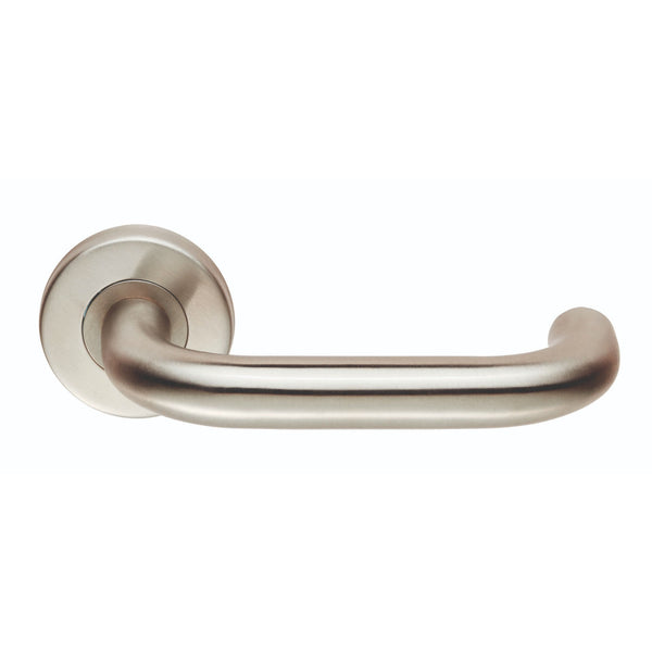 Eurospec - Safety Lever on Sprung Rose - Satin Stainless Steel - CSL1190SSS/201 - Choice Handles