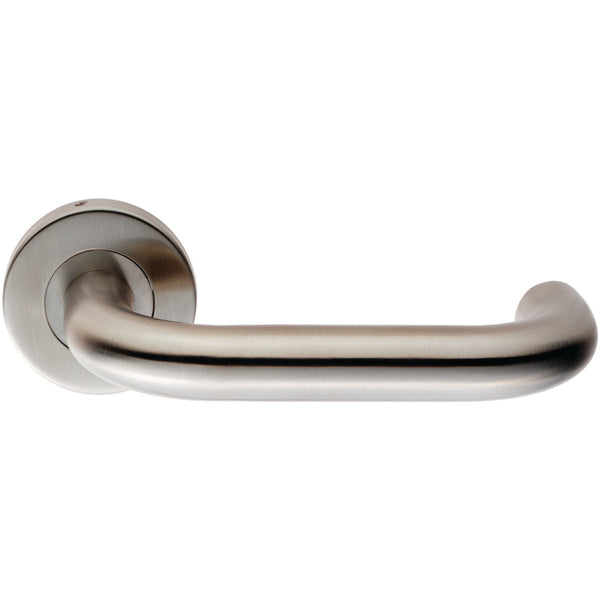 Eurospec - Safety Lever on Sprung Rose - Satin Stainless Steel - CSL1190SSS - Choice Handles