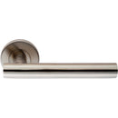Eurospec - Straight Lever on Sprung Rose - Satin Stainless Steel - CSL1194SSS - Choice Handles