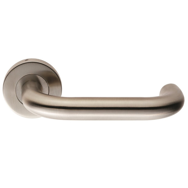 Eurospec - Safety Lever on Sprung Rose - Satin Stainless Steel - CSL1220SSS - Choice Handles
