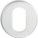 Eurospec - Oval Profile Escutcheon - Satin Stainless Steel - CSU1005SSS - Choice Handles