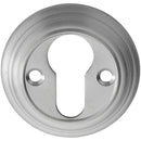 Carlisle Brass - Delamain Euro Profile Escutcheon - Satin Chrome - DK1SC - Choice Handles