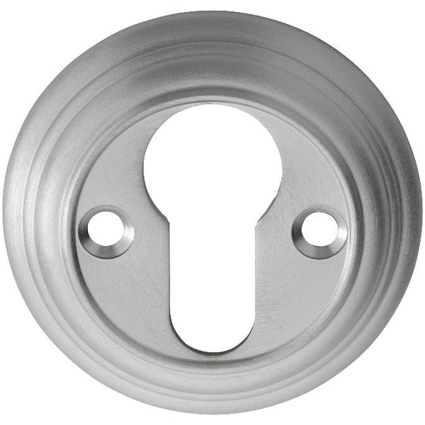 Carlisle Brass - Delamain Euro Profile Escutcheon - Satin Chrome - DK1SC - Choice Handles