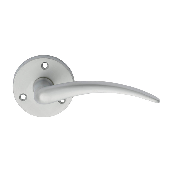Carlisle Brass - Victorian Wing Lever on Round Rose - Satin Chrome - DL66SC - Choice Handles