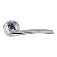 Atlantic - Eco Swell Aluminium Lever on Round Rose - Satin Chrome/Polished Chrome  - ECO10SCPC - Choice Handles